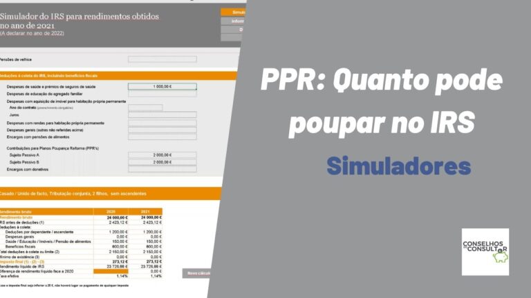 Simulador de Benefício Fiscal PPR: Otimize seus investimentos