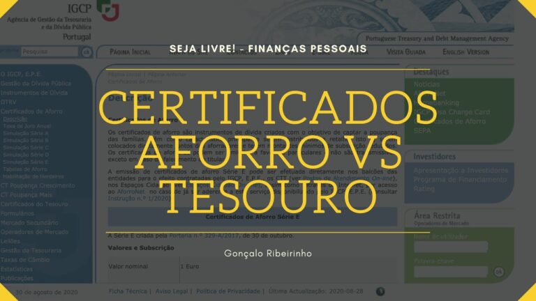 IGCP: Certificados do Tesouro para Poupança com Crescimento Garantido