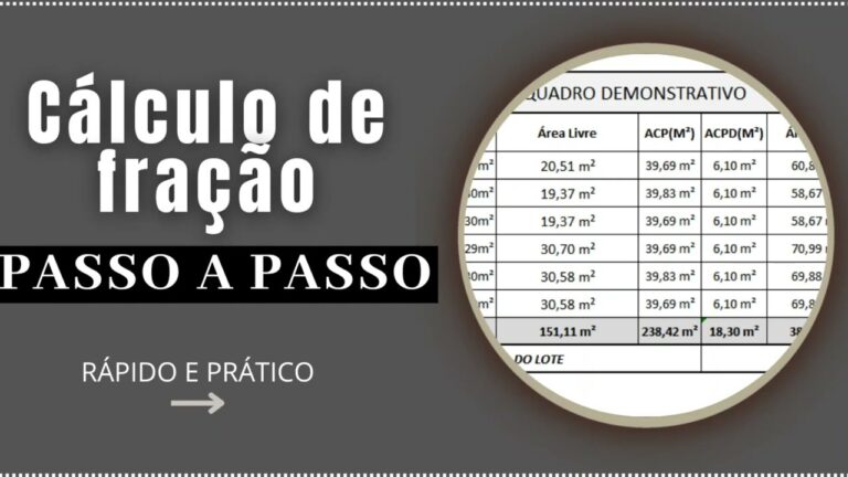Descubra a fração exata de um imóvel