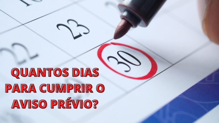 Dura&ccedil;&atilde;o do Aviso Pr&eacute;vio: Quantos Dias S&atilde;o Necess&aacute;rios?
