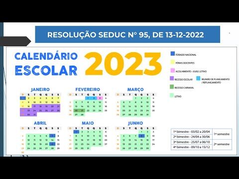 Calend&aacute;rio Escolar 2022/2023: Semestres e Datas Importantes